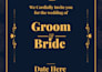 design islamic wedding invitation card and PDF print
